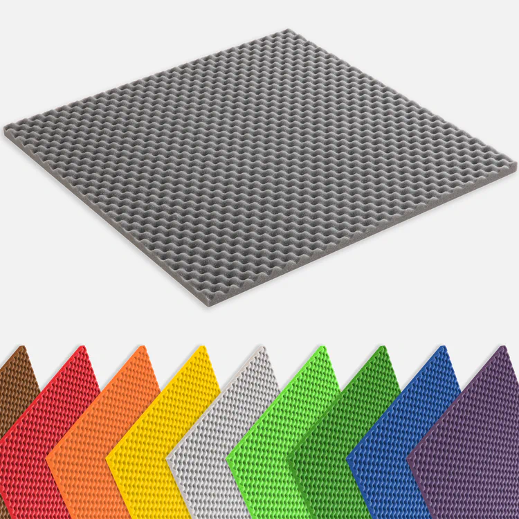 Panele akustyczne Bitmat PU Fala 50×50 pianka akustyczna 2 cm 3 cm 4 cm