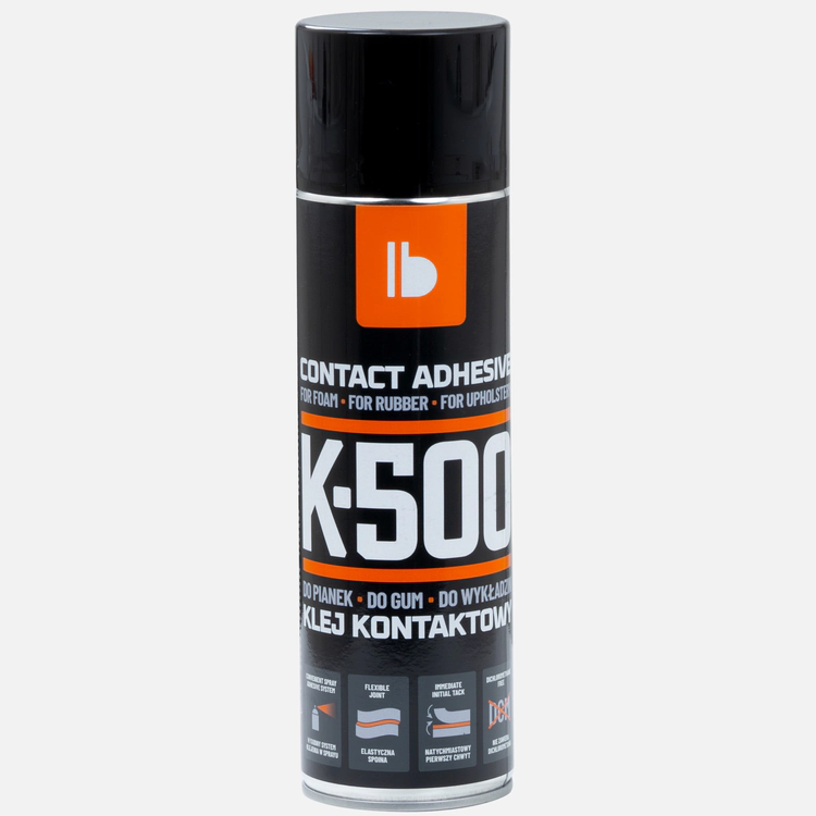 Klej kontaktowy w sprayu Bitmat K-500 do pianek, gum i wykładzin