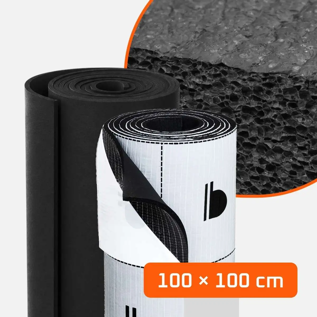 Pianka kauczukowa 100×100cm wygłuszająca od 3mm do 50mm