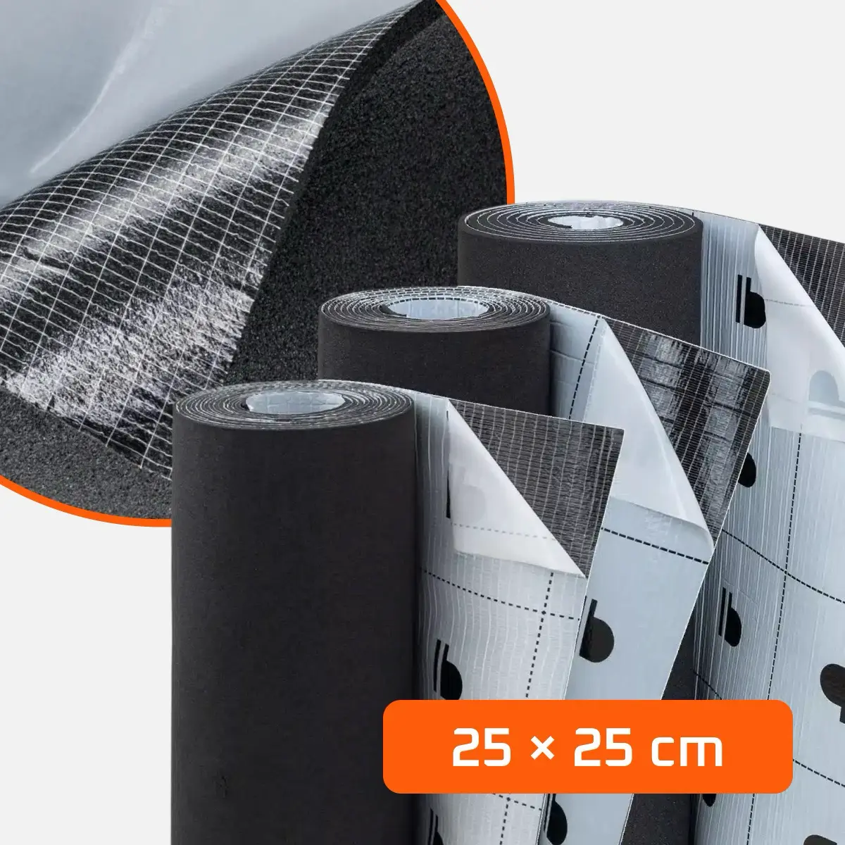 Pianka wygłuszająca Premium C3s,C6s, C9s 25×25 cm samoprzylepna półotwartokomórkowa
