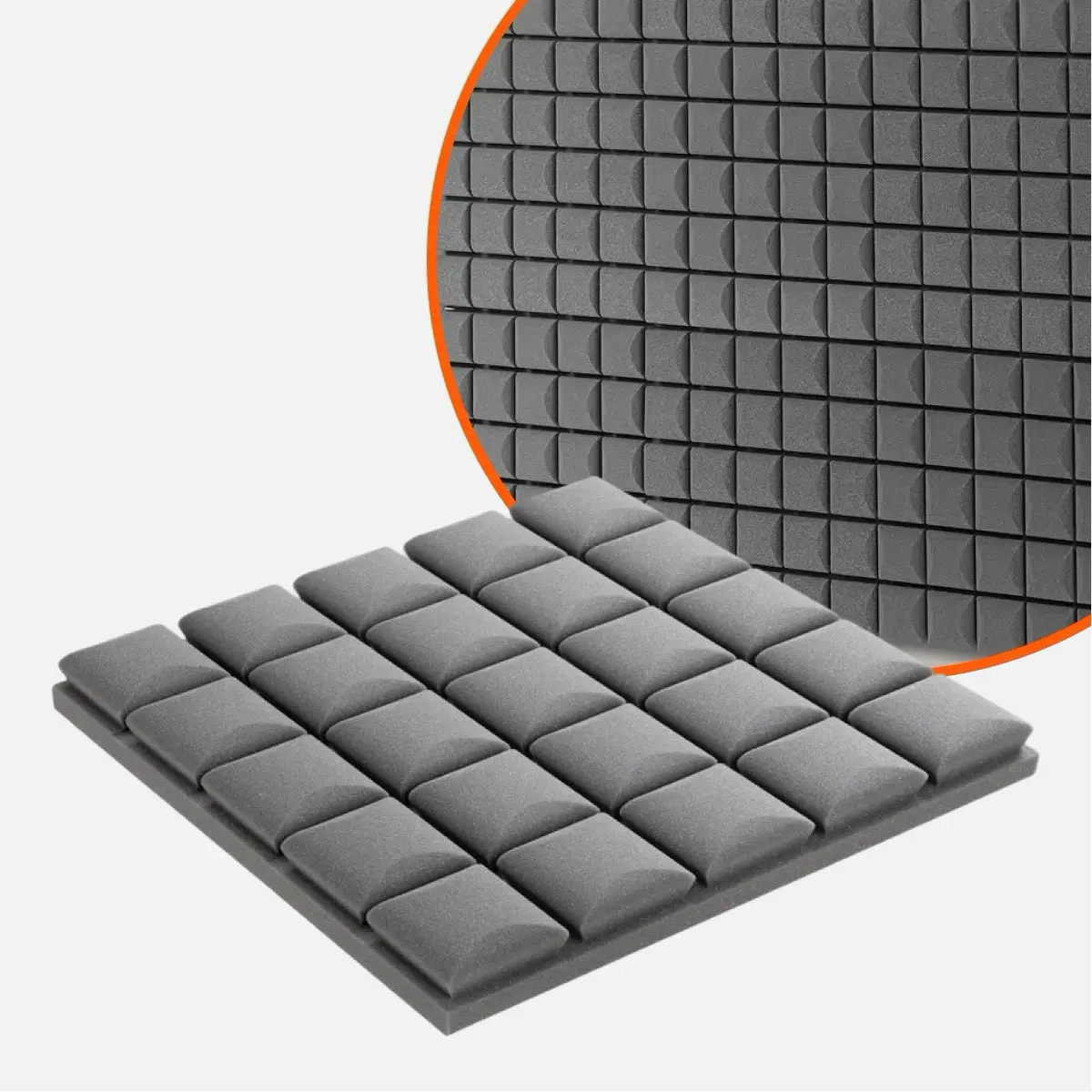 Kostka wypukła profilowana 3d panel akustyczny 50×50×5 cm