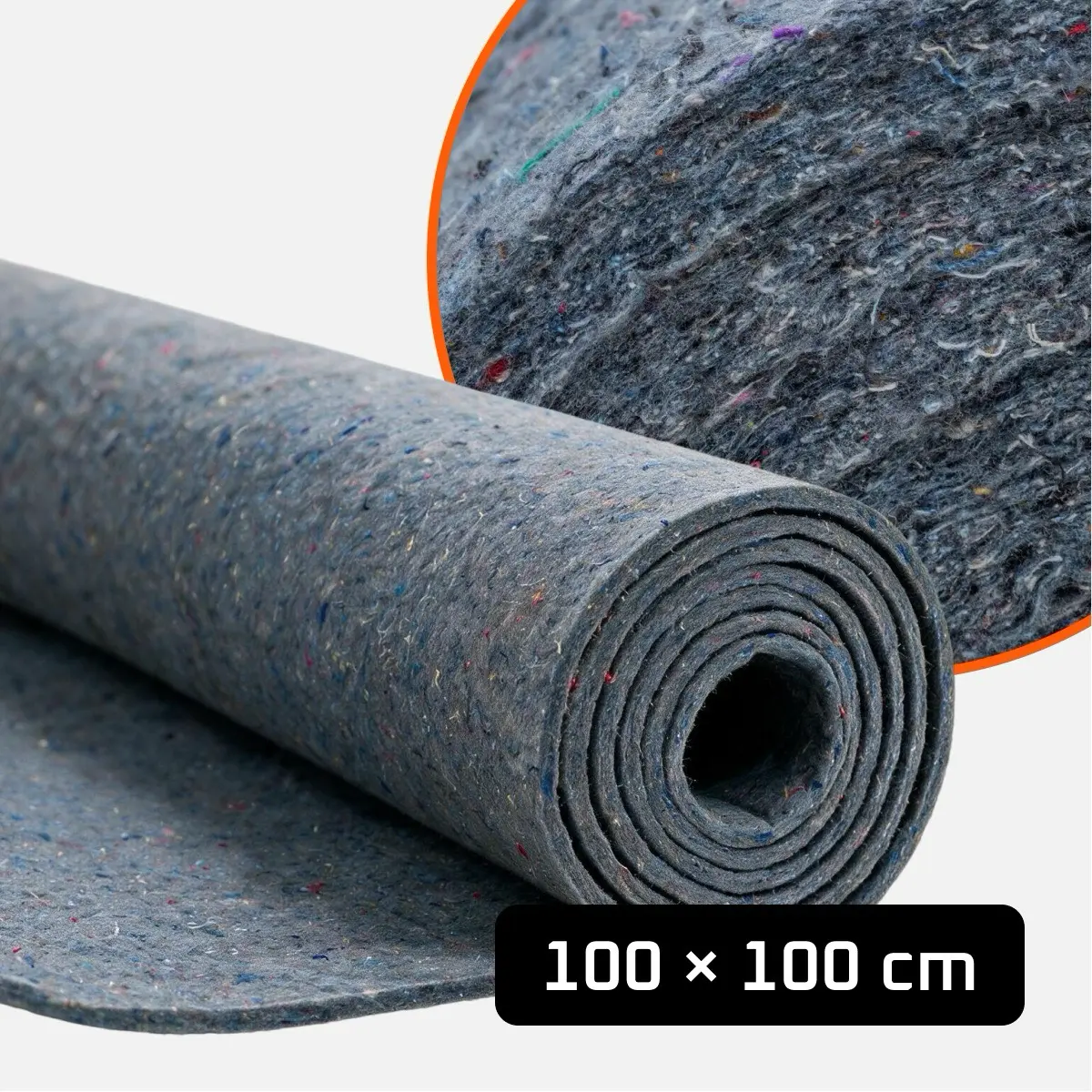 Filc akustyczny niebieski 100×100 cm  wytłumienie kolumn głośnikowych