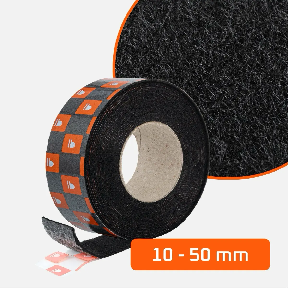 Taśma samoprzylepna filcowa Bitmat przeciw skrzypieniu plastików 10mm 20mm 30mm 40mm 50mm 10mb