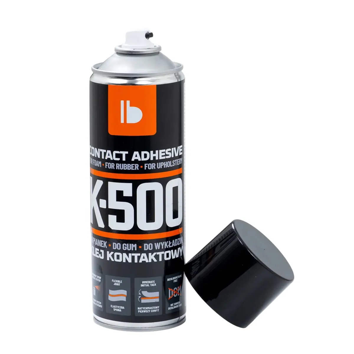 Klej kontaktowy w sprayu Bitmat K-500 do pianek, gum i wykładzin